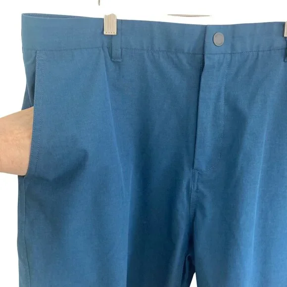 Johnnie O Mens Blue Performance Calcutta Golf Shorts 40 Chino Stretch - Picture 2 of 9